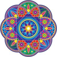 Raamsticker Zonnestraal Mandala
