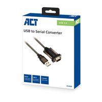 ACT AC6000 seriële kabel Zwart 1,5 m USB Type-A DB-9 - thumbnail