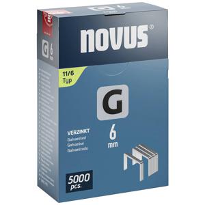 Novus Tools 042-0765 Nieten met plat draad Type 11 5000 stuk(s) Afm. (l x b x h) 6 x 10.6 x 6 mm