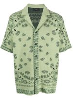 Alanui chemise à motif cachemire en jacquard - Vert