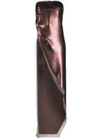 Rick Owens débardeur asymétrique Luxor brodé de sequins - Marron