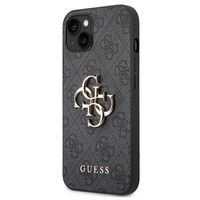 Guess 4G Big Metal Logo iPhone 14 Plus Hybrid Case - Grijs - thumbnail