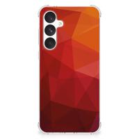 Shockproof Case voor Samsung Galaxy A55 Polygon Red