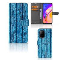 OPPO Reno5 Z | A94 5G Book Style Case Wood Blue - thumbnail