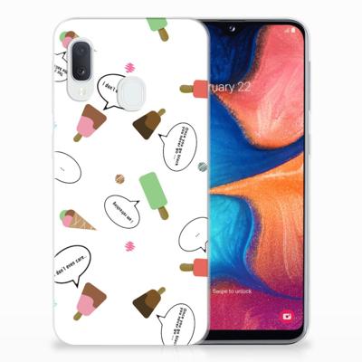 Samsung Galaxy A20e Siliconen Case IJsjes Samsung Galaxy A20e Siliconen Case IJsjes