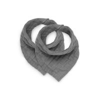 Jollein slab bandana Wrinkled Cotton Storm Grey Maat - thumbnail