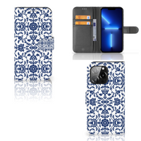 iPhone 13 Pro Hoesje Flower Blue