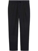 Gucci Horsebit-jacquard drawstring trousers - Bleu - thumbnail