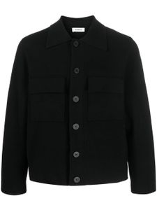 SANDRO button-fastening long-sleeved cardigan - Noir