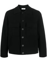 SANDRO button-fastening long-sleeved cardigan - Noir