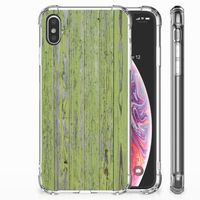 Apple iPhone Xs Max Stevig Telefoonhoesje Green Wood