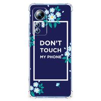 Xiaomi 12 Lite Anti Shock Case Flowers Blue DTMP