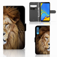 Samsung Galaxy A7 (2018) Telefoonhoesje met Pasjes Leeuw