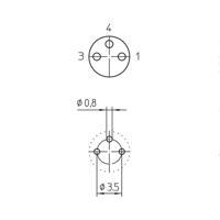 Lutronic 1220 Sensor/actuator inbouwconnector M8 Aantal polen: 3 Bus, inbouw 1 stuk(s)