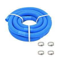 vidaXL Zwembadslang met Klemmen 38 mm 6 m Blauw Zwembad Filter Pomp Slang