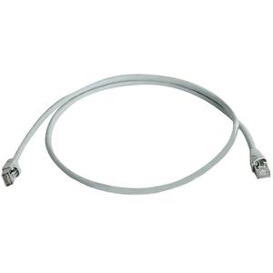 Telegärtner L00004A0054 RJ45 Netwerkkabel, patchkabel CAT 6A S/FTP 7.50 m Grijs Vlambestendig, Snagless, Pair afscherming, Afgeschermd (dubbel), Halogeenvrij,