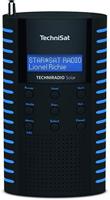TechniSat TECHNIRADIO Solar - draagbare DAB-radio (DAB+, FM, hoofdtelefoonaansluiting, opladen via zonnepaneel, IPX 5 spatwaterdicht) zwart/blauw
