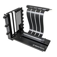 VGM 2 verticale GPU-montagekit, hoge snelheid PCIE 4.0 x 16 riserkabel, 244 mm flexibele extenderkaart met 90-graden verlengpoort, ondersteunt alleen 7 PCIe-sleuven Full-Break, 3 slots GPU-houder -