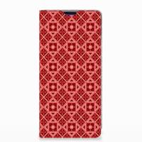 Samsung Galaxy S10 Plus Hoesje met Magneet Batik Rood