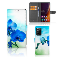 Samsung Galaxy Note20 Ultra Hoesje Orchidee Blauw - Cadeau voor je Moeder