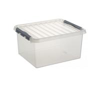 Q-line box 36 liter - transparant - 50x40x26 cm - Leen Bakker
