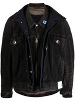 Maison MIHARA YASUHIRO veste Triple Layered en jean - Noir