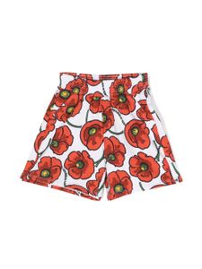 Kenzo Kids short à fleurs - Blanc