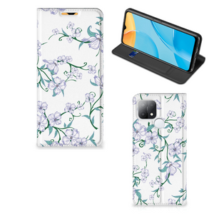 OPPO A15 Uniek Smart Cover Blossom White