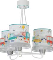 Dalber Kinderkamer hanglamp Baby Travel 3-lichts gekleurd 61687