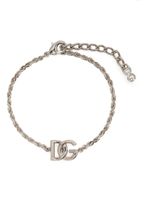 Dolce & Gabbana bracelet à plaque logo - Argent