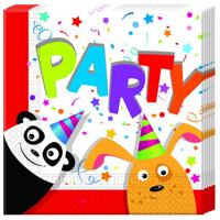 Servetten Panda & Friends