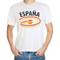 Shirts met vlaggen thema Spanje heren - thumbnail