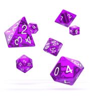 Oakie Doakie Dice RPG Set Translucent - Purple (7) - thumbnail