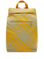 Burberry sac à dos Roll à carreaux - Jaune