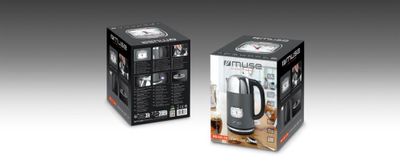 Muse MS-020 DG waterkoker 1,7 l 2200 W Grijs, Roestvrijstaal