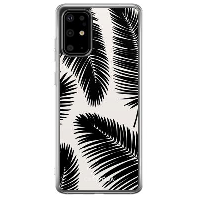 Samsung Galaxy S20 Plus siliconen telefoonhoesje - Palm leaves silhouette