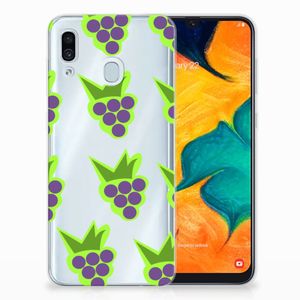 Samsung Galaxy A30 Siliconen Case Druiven