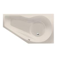 Ligbad Inbouw Xenz Fiji Vijfhoek Rechts 90x160x48cm Acryl Pergamon Hoogglans met Poten