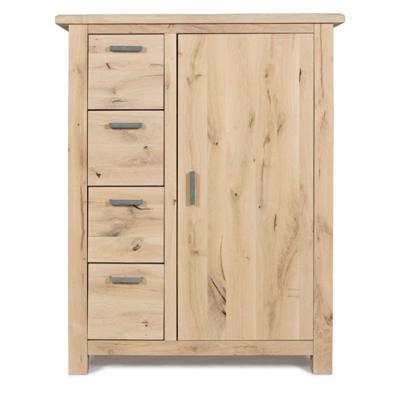 Opbergkast (laag - 1 deur) Beaufort - Nature White