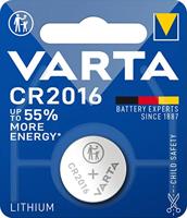 Varta knoopcel klein CR2016 1-serie 1 Stuk