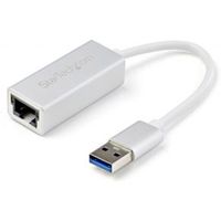 StarTech.com USB 3.0 naar gigabit ethernet netwerkadapter zilver - thumbnail