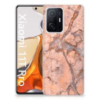 Xiaomi 11T | 11T Pro TPU Siliconen Hoesje Marmer Oranje