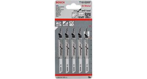 Bosch Accessories 2608634989 Decoupeerzaagblad T 101 BRF, Clean for Hard Wood, verpakking van 25 stuks 25 stuk(s)