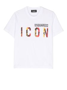 DSQUARED2 KIDS t-shirt à logo imprimé - Blanc