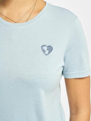 Stitch & Soul / t-shirt Hearted in blauw Stitch & Soul / t-shirt Hearted in blauw