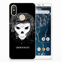 Silicone Back Case Xiaomi Mi A2 Skull Hair