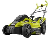 Ryobi Elektrische grasmaaier RLM15E36H, grasmaaier met 1500 W, 36 cm maaibreedte, 5-traps centrale maaihoogteverstelling, EasyEdge graskam, incl. mulchwig, 45 l grasopvangzak, art.nr. 5133002345