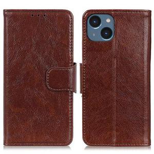 iPhone 14 Elegant Series Portemonnee Hoesje - Bruin