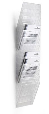 Durable FLEXXIBOXX 12 A4 1709763400 Folderhouder Transparant DIN A4 staand 1 set(s) Aantal vakken: 12 (b x h x d) 242 x 1115 x 135 mm