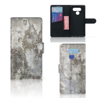 LG Q60 Bookcase Beton Print